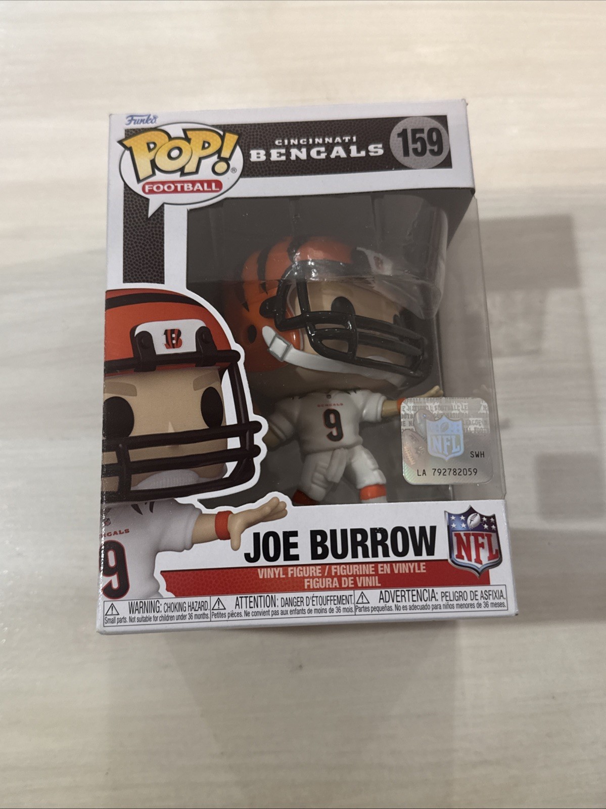 Football - Joe Burrow #159 Cincinnati Bengals Funko Pop Football - Joe Burrow #159 Cincinnati Bengals Funko Pop