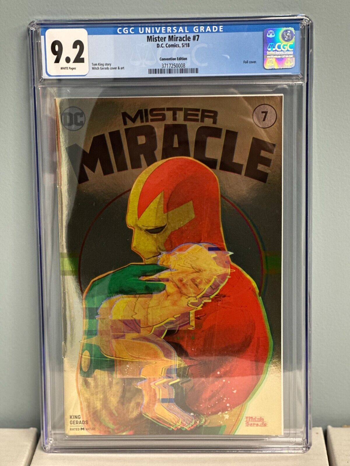 DC Mister Miracle #7 Gold Foil Wondercon Variant CGC 9.2 Tom King Mitch Gerads