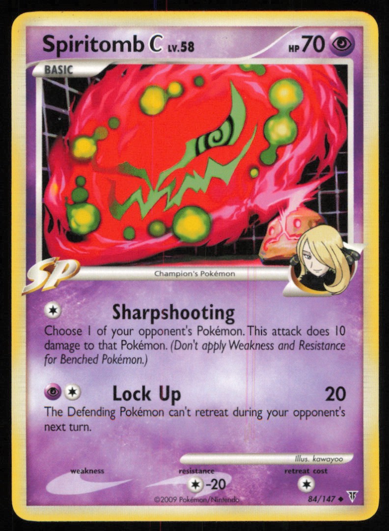 2009 Platinum - Supreme Victors Spiritomb C lp Basic/Uncommon #84 2009 Platinum - Supreme Victors Spiritomb C lp Basic/Uncommon #84