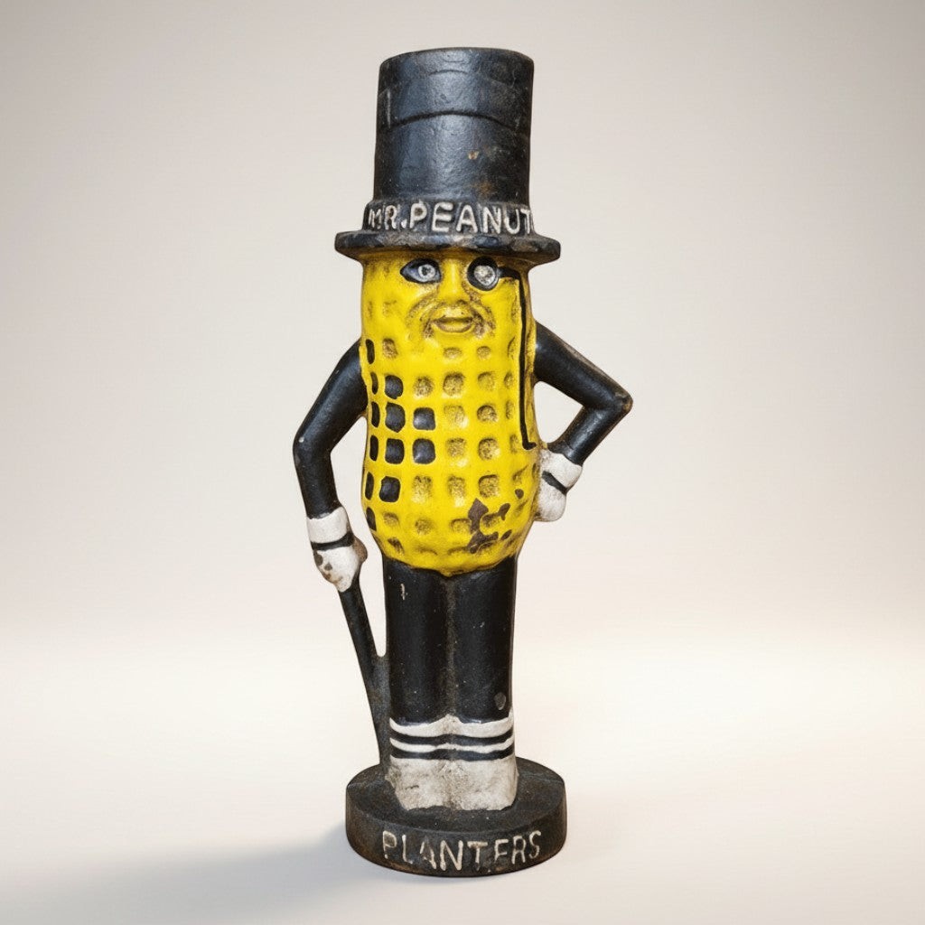 Planters Mr. Peanut 1906 Cast Iron Coin Bank