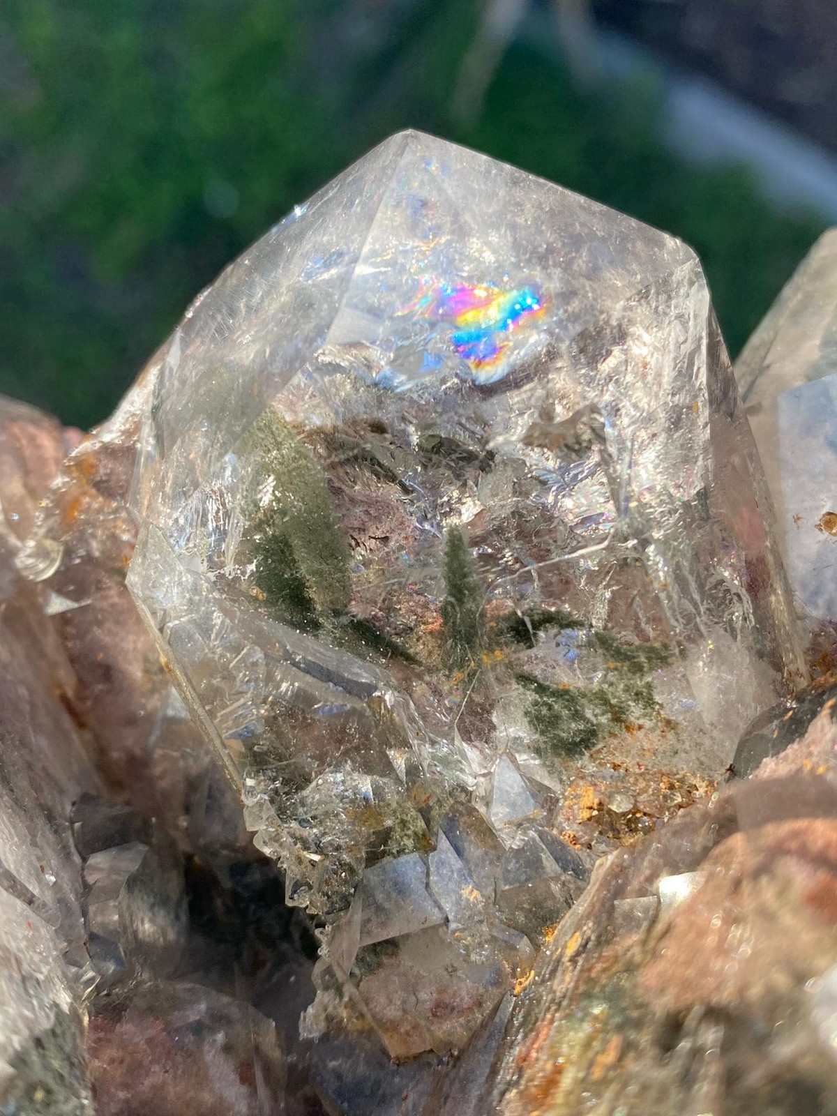 XXL Garden Quartz Cluster | Collector’s Grade Lodolite Quartz | Clear Scenic