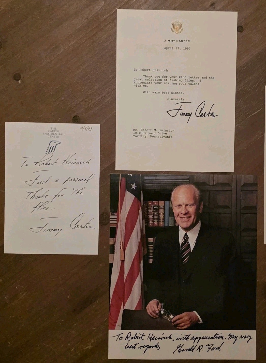 Jimmy Carter Gerald Ford Ronald Reagan SIGNED Letter Lot President Provenance