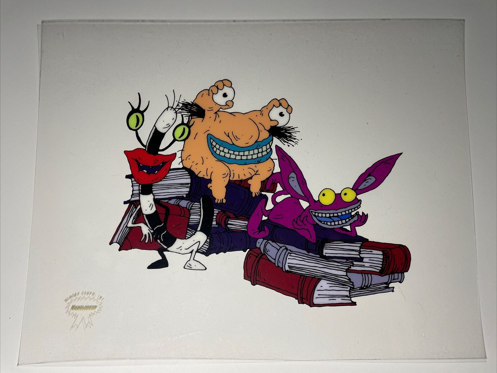 AAAHH REAL MONSTERS animation cel Vtg Cartoons Production art Nickelodeon X1