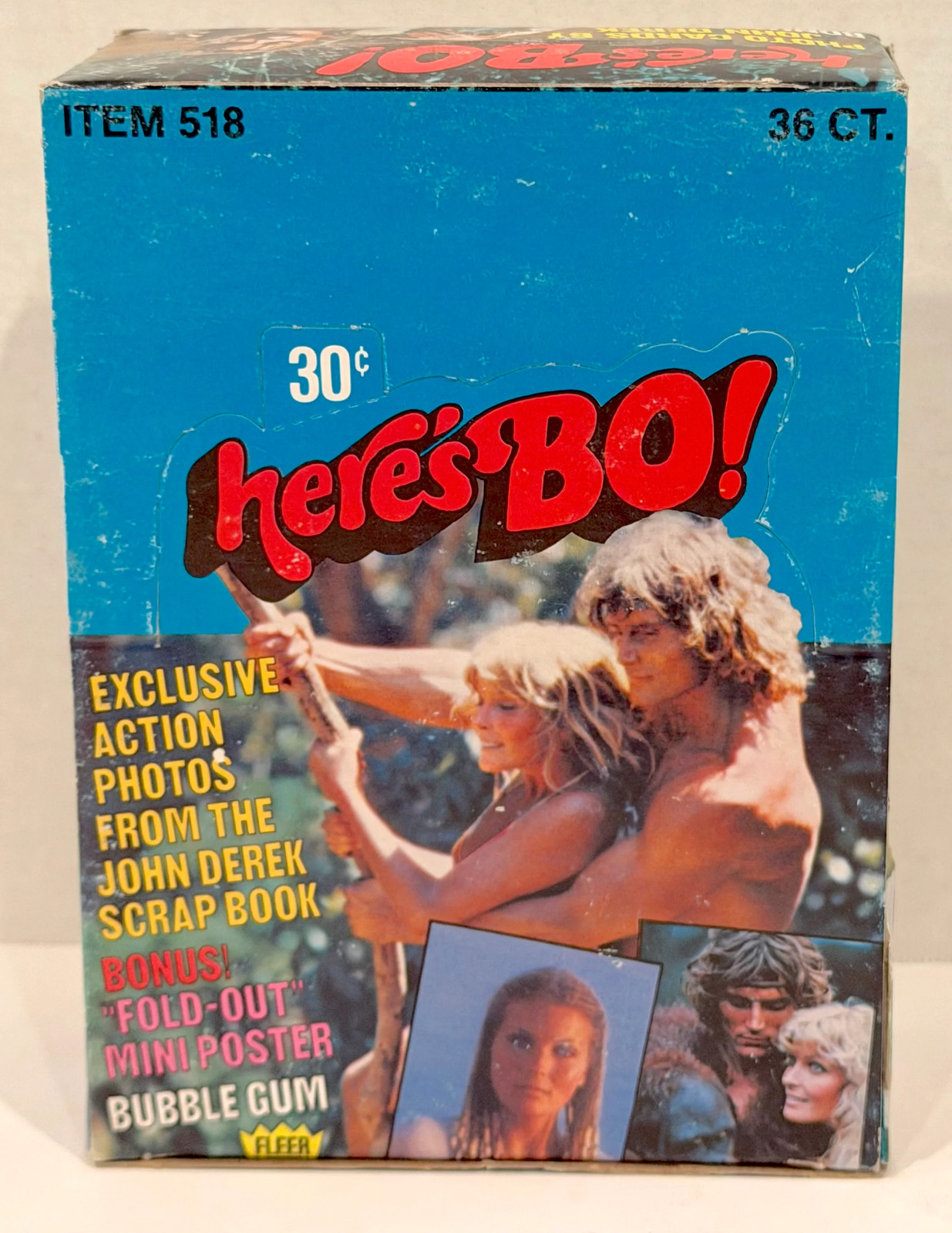 1981 Here's Bo Photos Bubble Gum Full 36CT Trading Card Wax Box Fleer 1981 Here's Bo Photos Bubble Gum Full 36CT Trading Card Wax Box Fleer