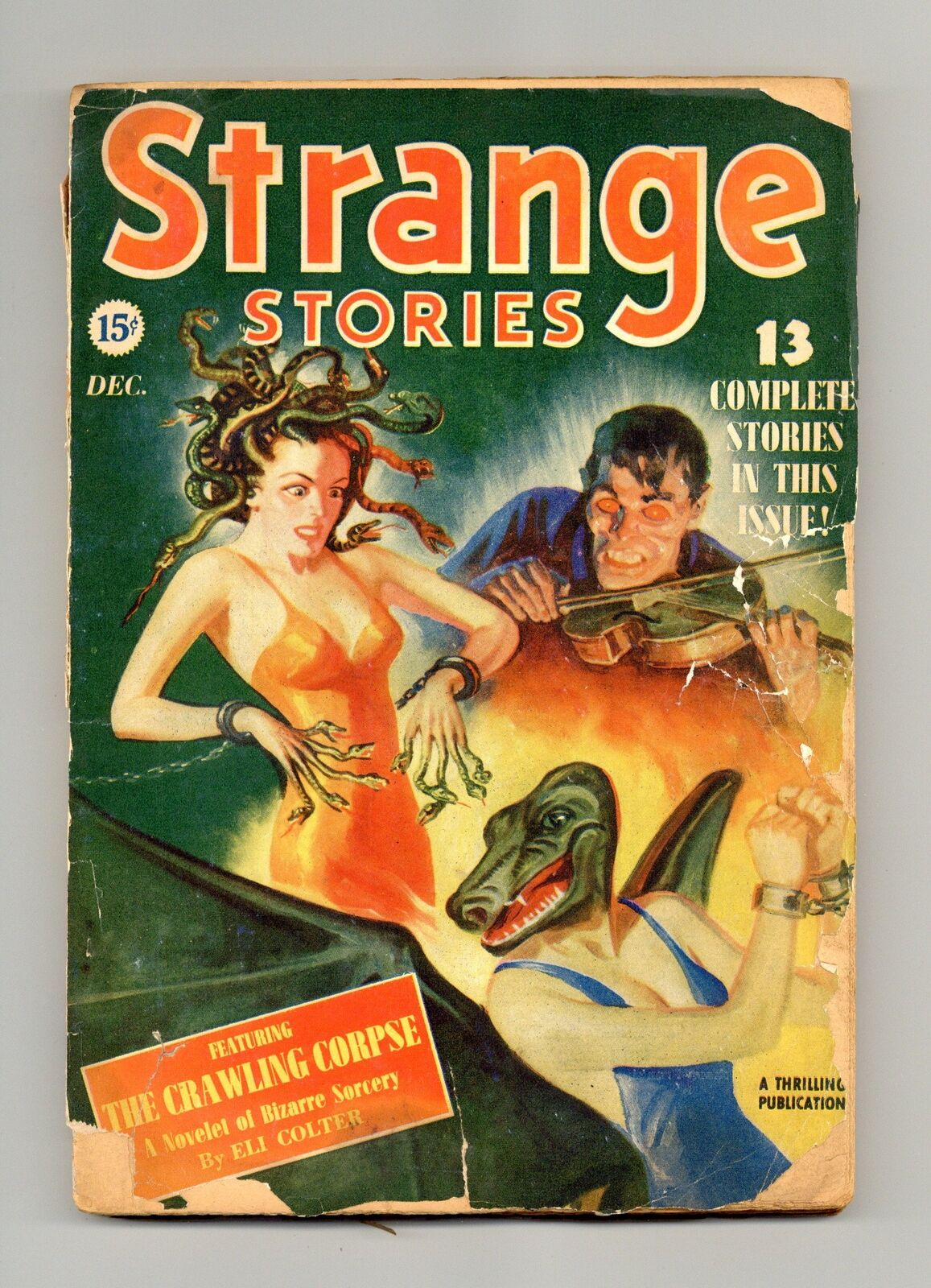 Strange Stories Pulp Dec 1939 Vol. 2 #3 FR