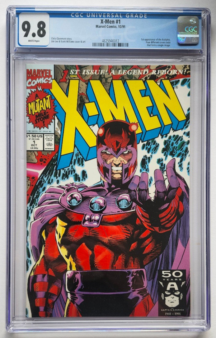 X-Men #1 - 10/91 - 1st App of the Acolytes - 1 of 5 Different Covers - CGC 9.8 X-Men #1 - 10/91 - 1st App of the Acolytes - 1 of 5 Different Covers - CGC 9.8
