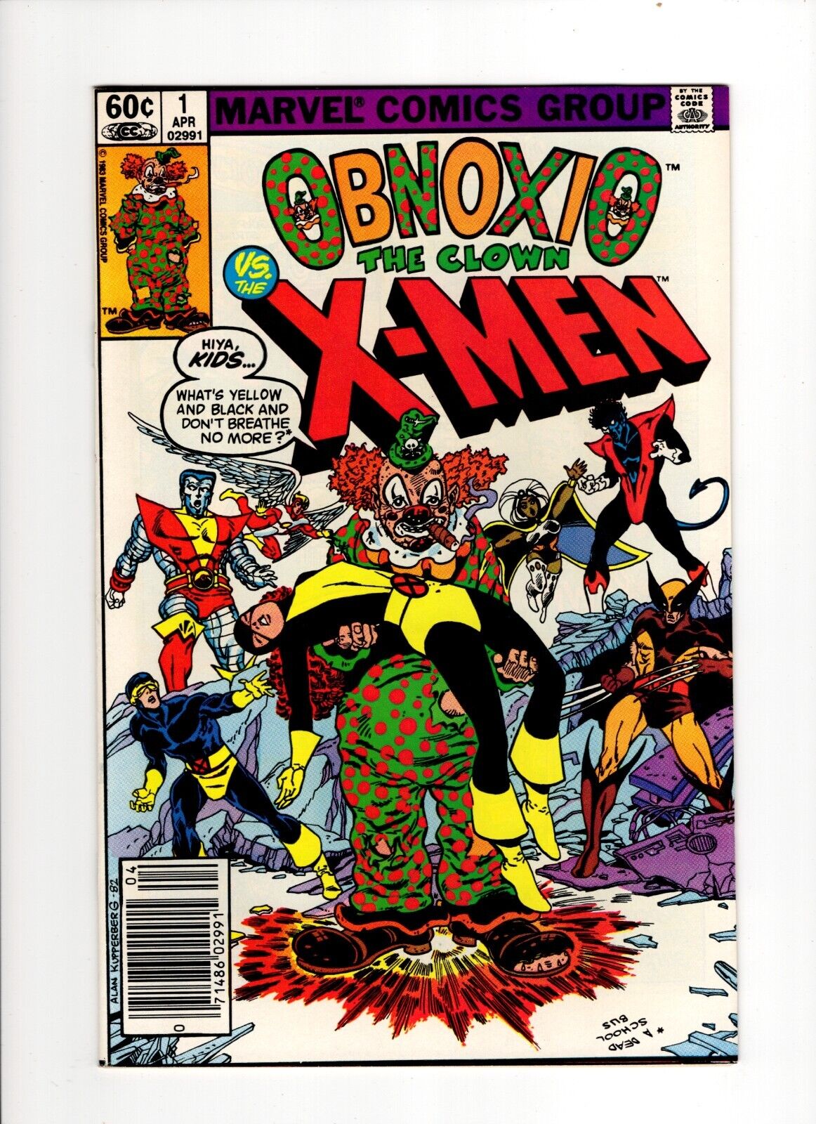 OBNOXIO THE CLOWN #1 (1983): Newsstand: High Grade