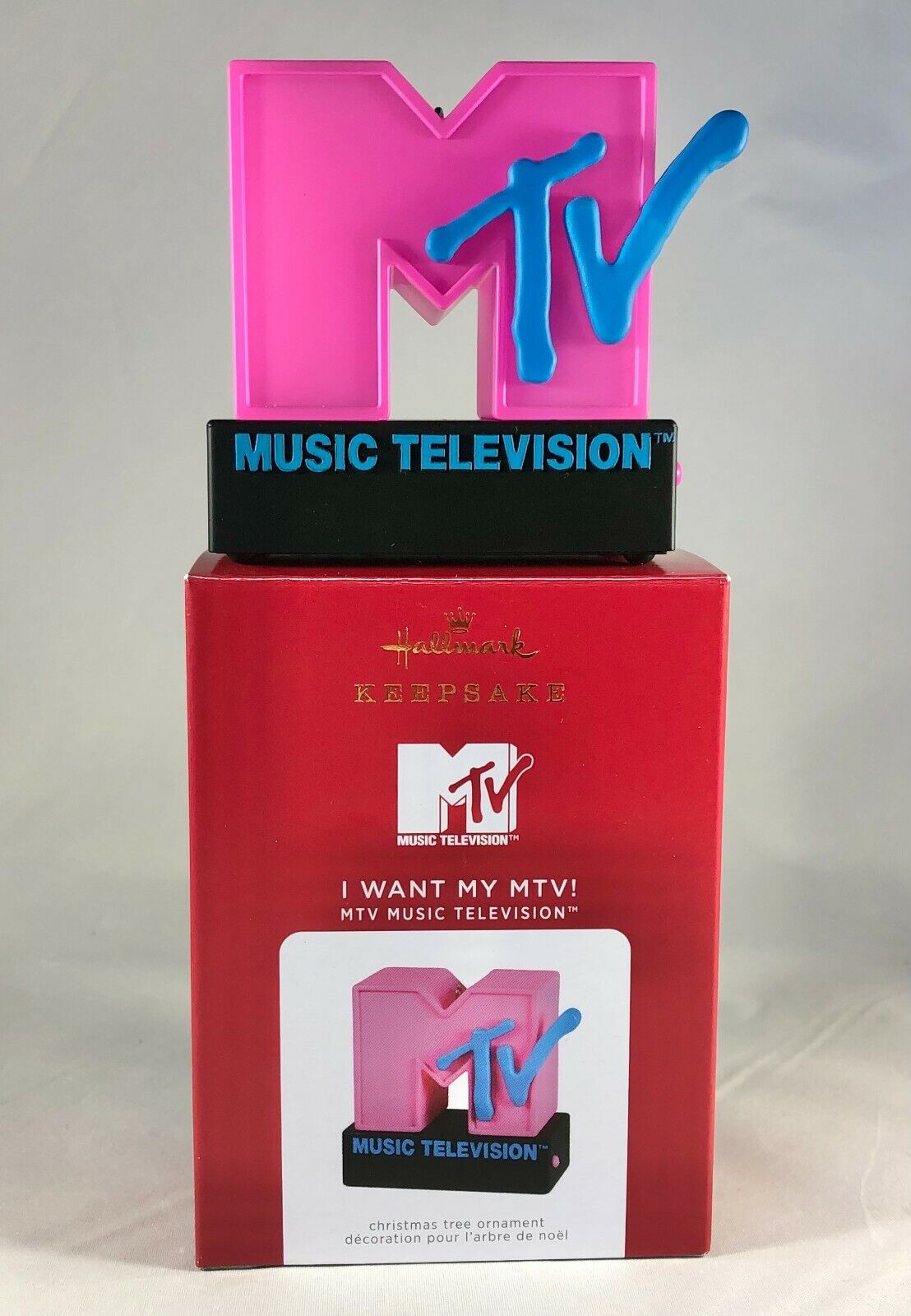 Hallmark 2021 MTV Music Television I Want My MTV Ornament MAGIC Light & Sound
