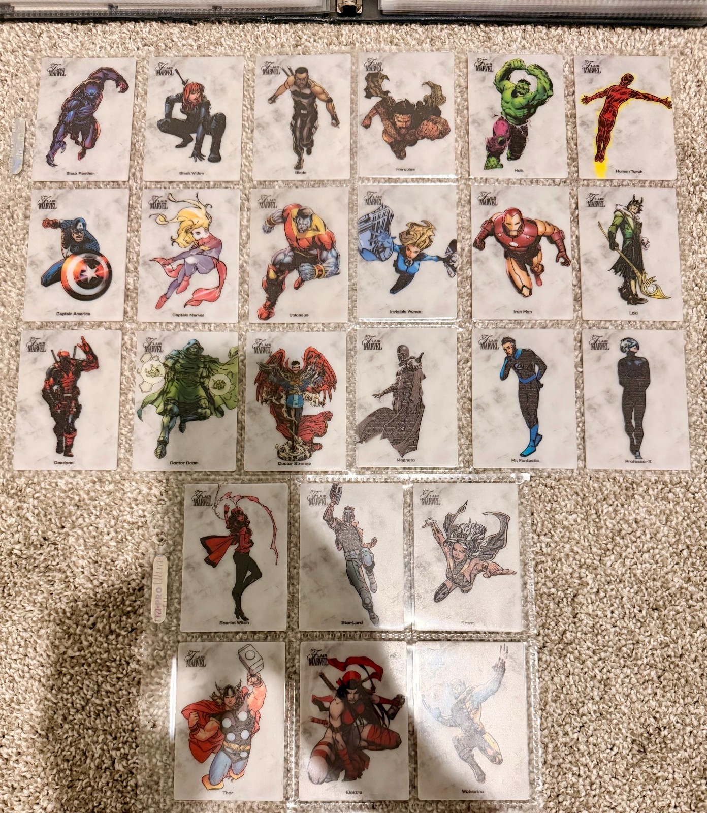 2023 2024 Upper Deck Marvel Flair Carved Complete Set Wolverine Doom Deadpool 2023 2024 Upper Deck Marvel Flair Carved Complete Set Wolverine Doom Deadpool