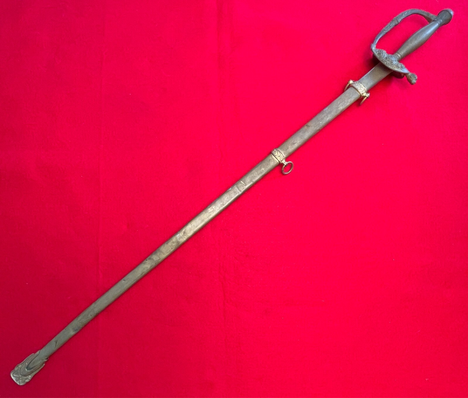 Antique Spain Great War 1868 -78 Fabrica de Toledo Officer Sword with Scabbard