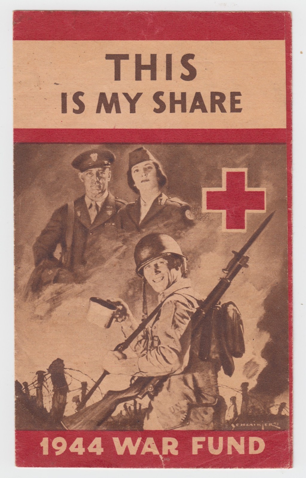 Vintage WW2 US American Red Cross 1944 War Fund Brochure Pamphlet Booklet Paper Vintage WW2 US American Red Cross 1944 War Fund Brochure Pamphlet Booklet Paper