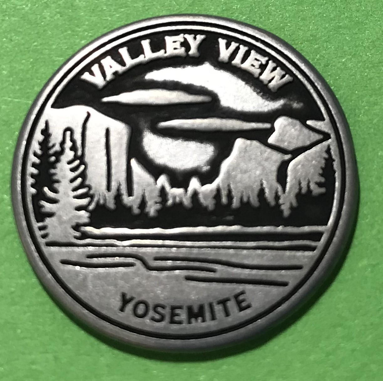 Vintage Yosemite Valley View Round Token Vintage Yosemite Valley View Round Token