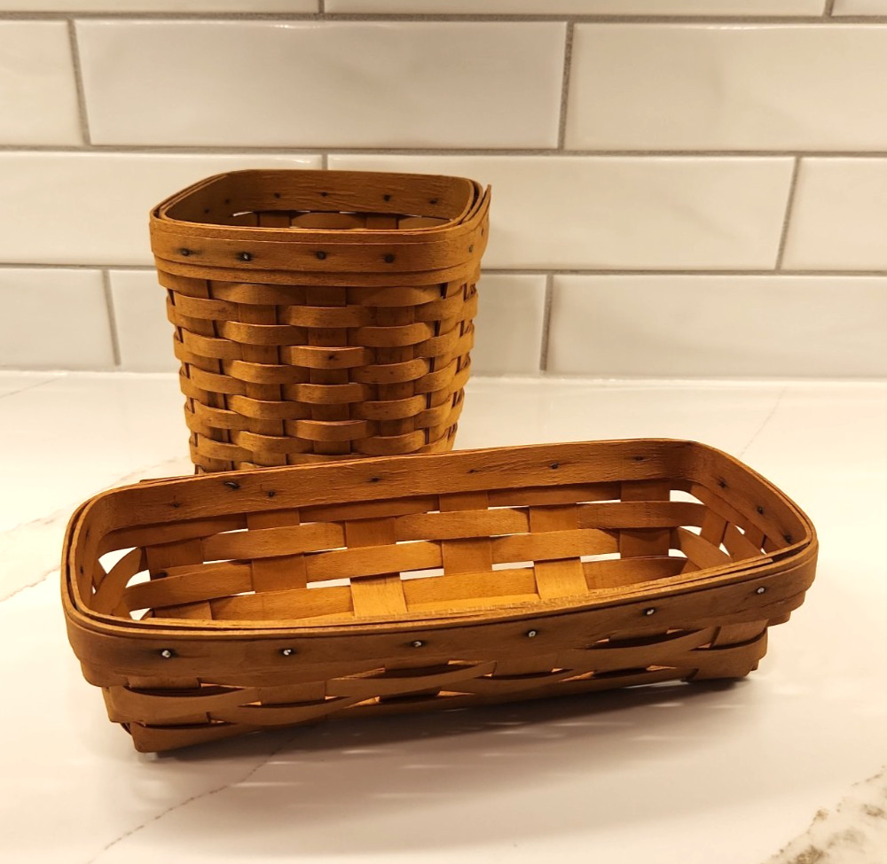 2 Longaberger Baskets- No Liners or Protectors Good condition Late 90s 2 Longaberger Baskets- No Liners or Protectors Good condition Late 90s