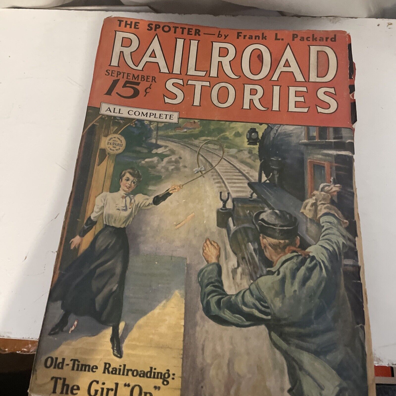 Railroad Stories Magazine 1935 September Fiction/True tales NG of Maine RI Locos