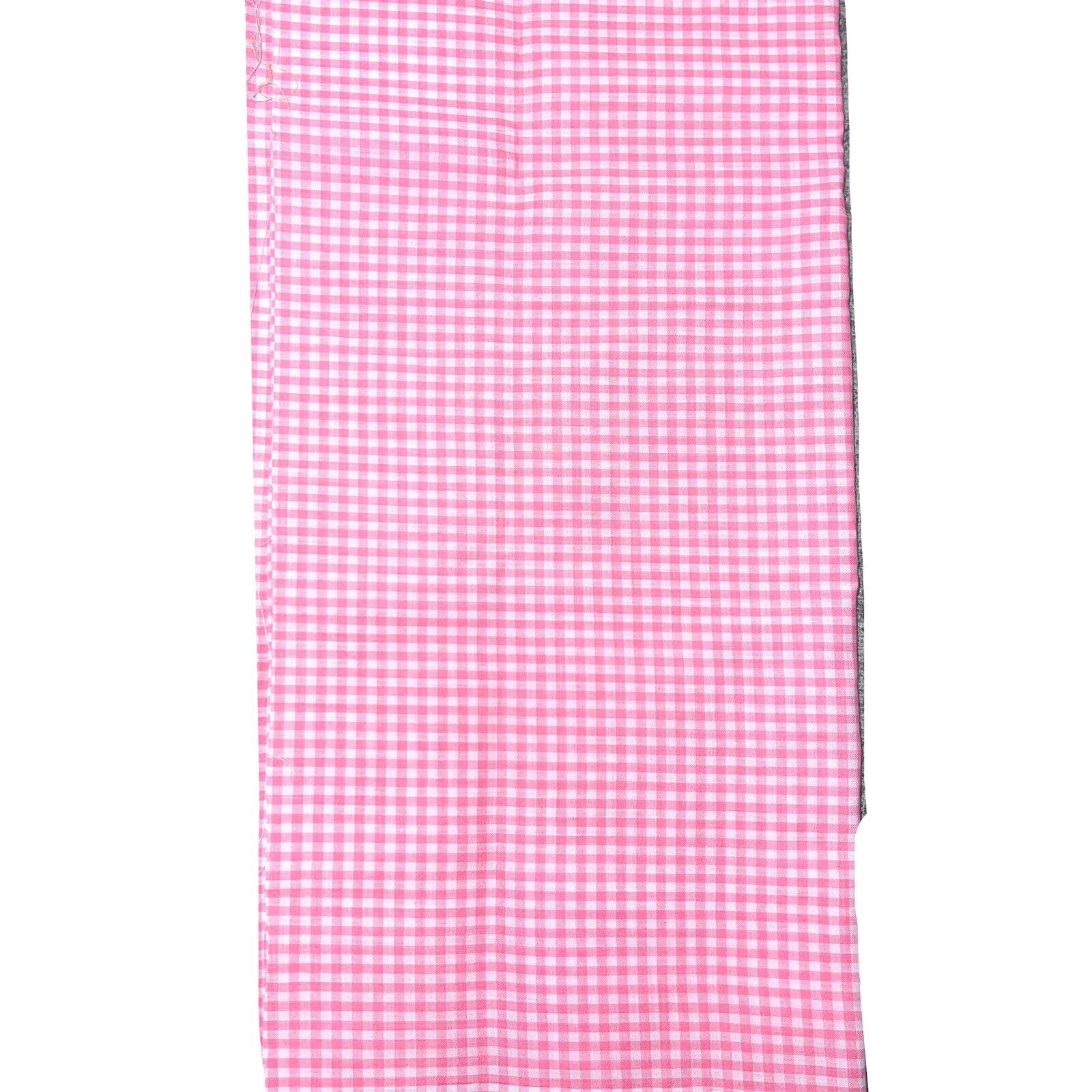 Vintage Cotton Fabric Gingham Check Bubblegum Pink 1/4” Block 35”x44” Picnic