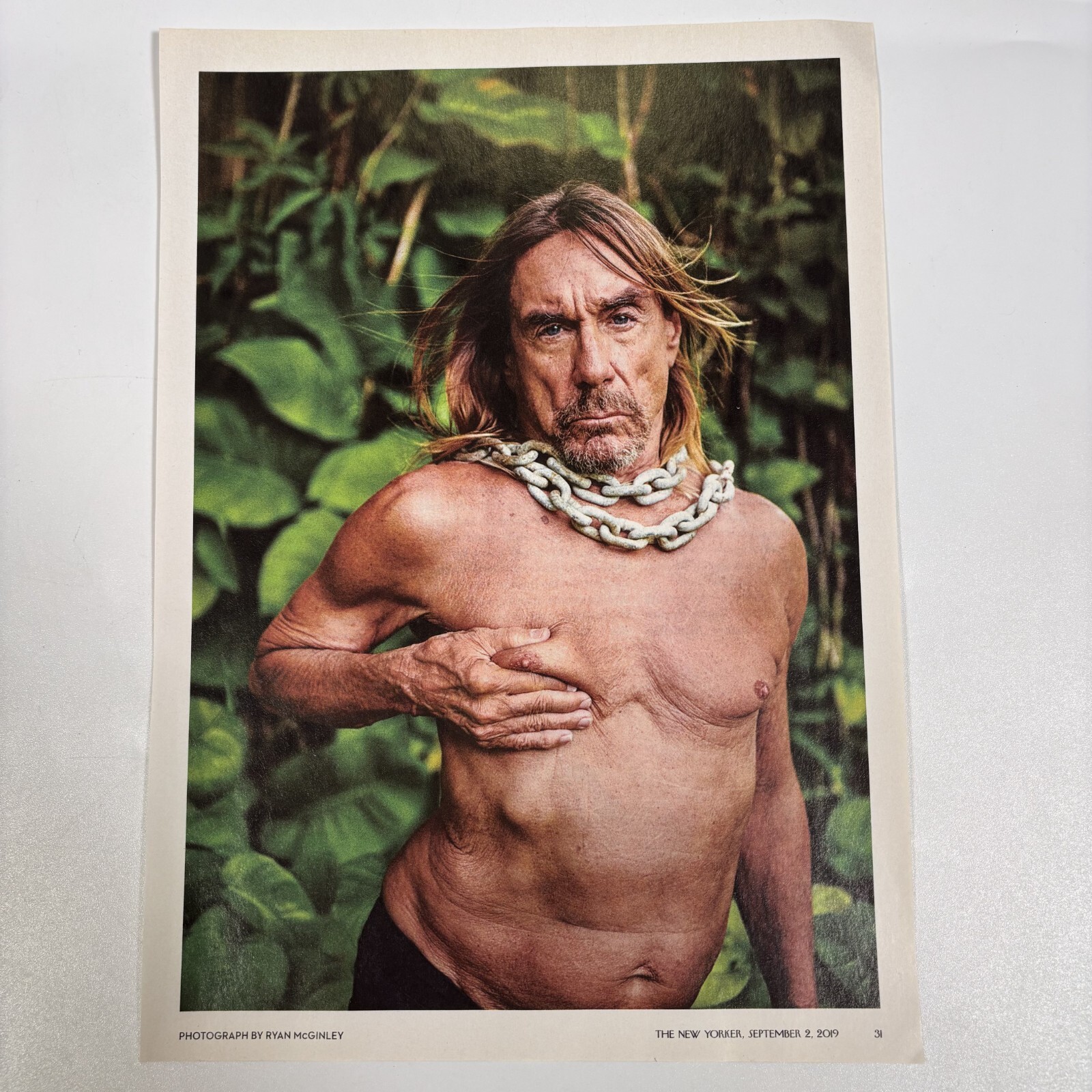 iggy pop photo article Print ad punk the stooges music band funny humor rock