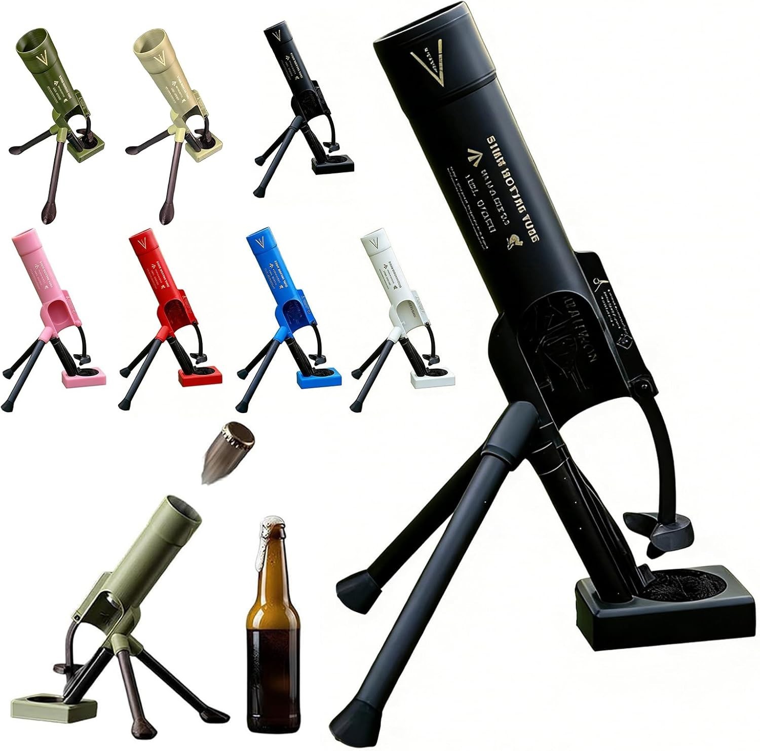 Beer Bottle Mortar Opener Tube, 51mm Heavy Duty Tactical Cap Desks Shelves New