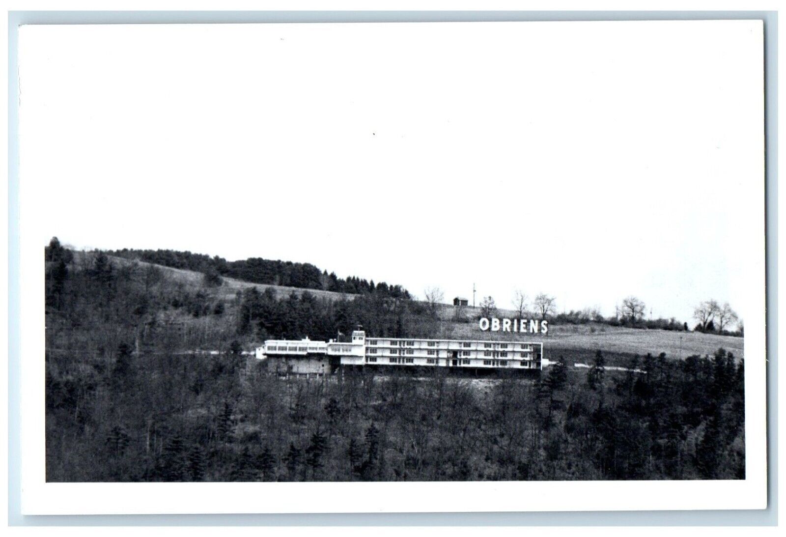 c1950's Obriens Inn Hotel Building Waverly NY RPPC Photo Vintage Postcard