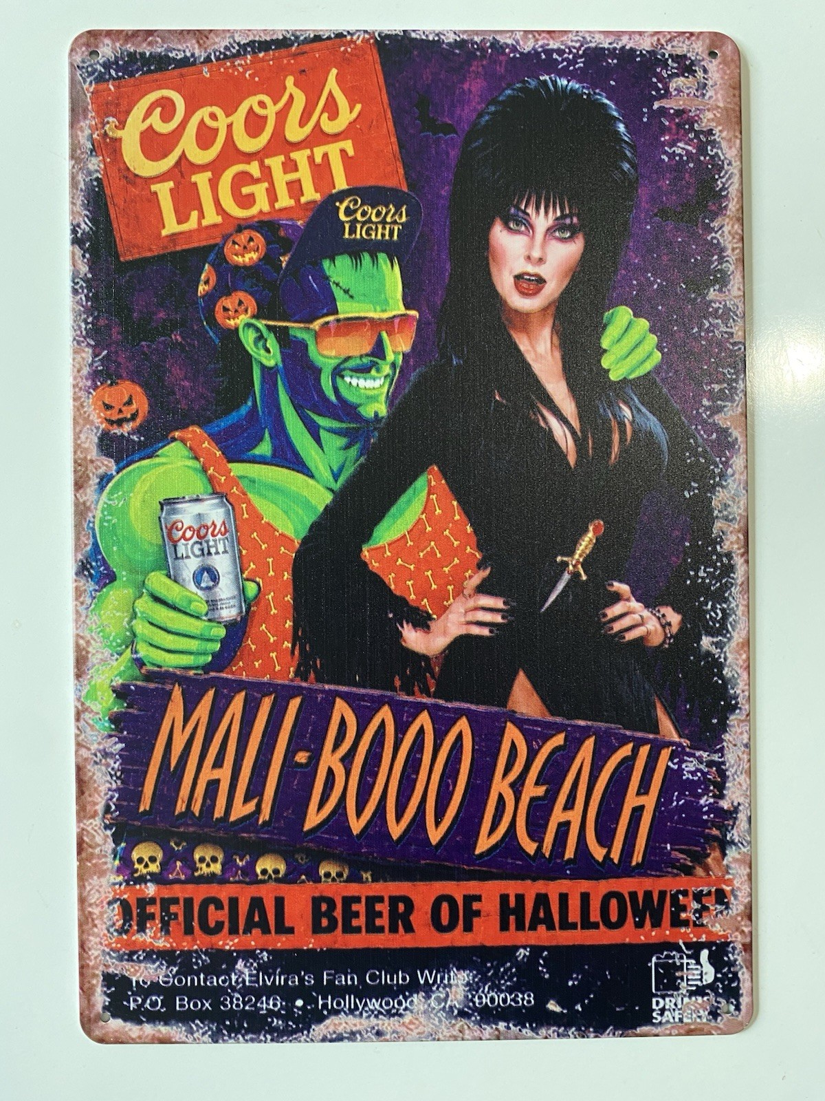 Coors Light Beer Elvira Sign Mistress of The Dark Halloween Cassandra Peterson Coors Light Beer Elvira Sign Mistress of The Dark Halloween Cassandra Peterson