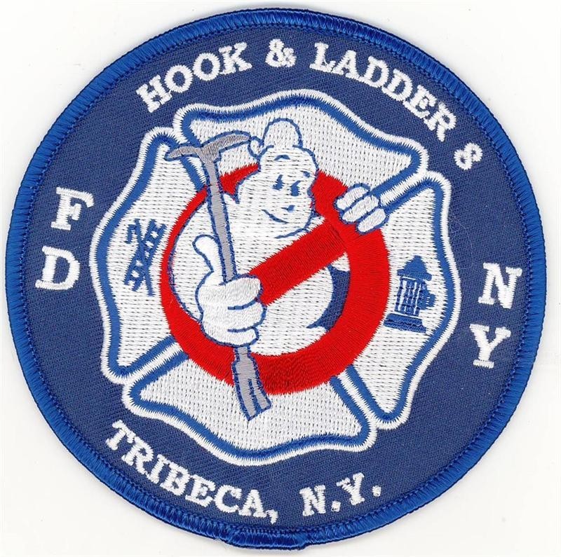 New York City Hook and Ladder 8 Tribeca Ghostbusters Round Patch (4
