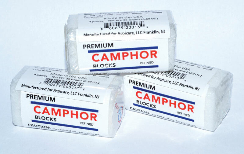 Set of 16 Bulk Lot Premium Refined Camphor Blocks, Each w/ 4 pieces. Made in USA