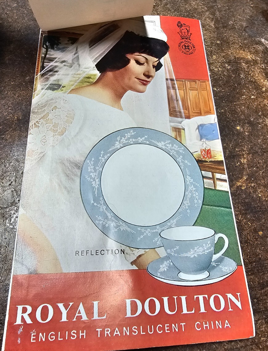 Vintage Brochure 1960s ROYAL DOULTON English Translucent China Collectable