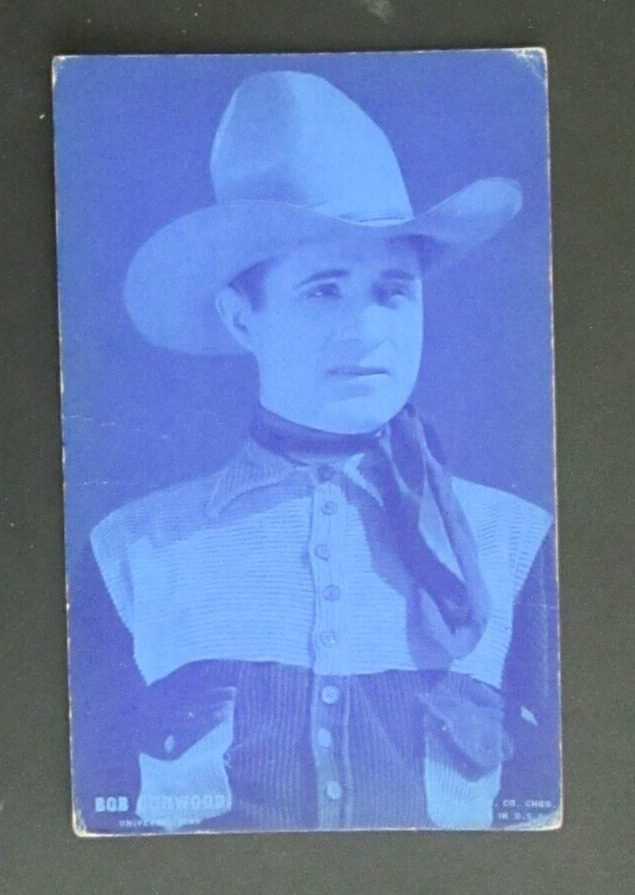Bob Curwood Universal Star Western Movie Actor Arcade Exhibit Card