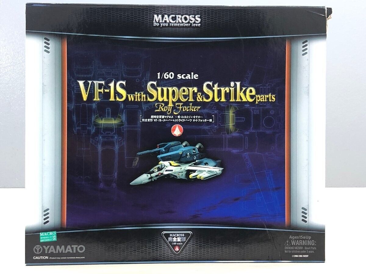 Yamato Macross VF-1S Super Strike Parts Roy Focker Valkyrie 1/60 Figure Robotech