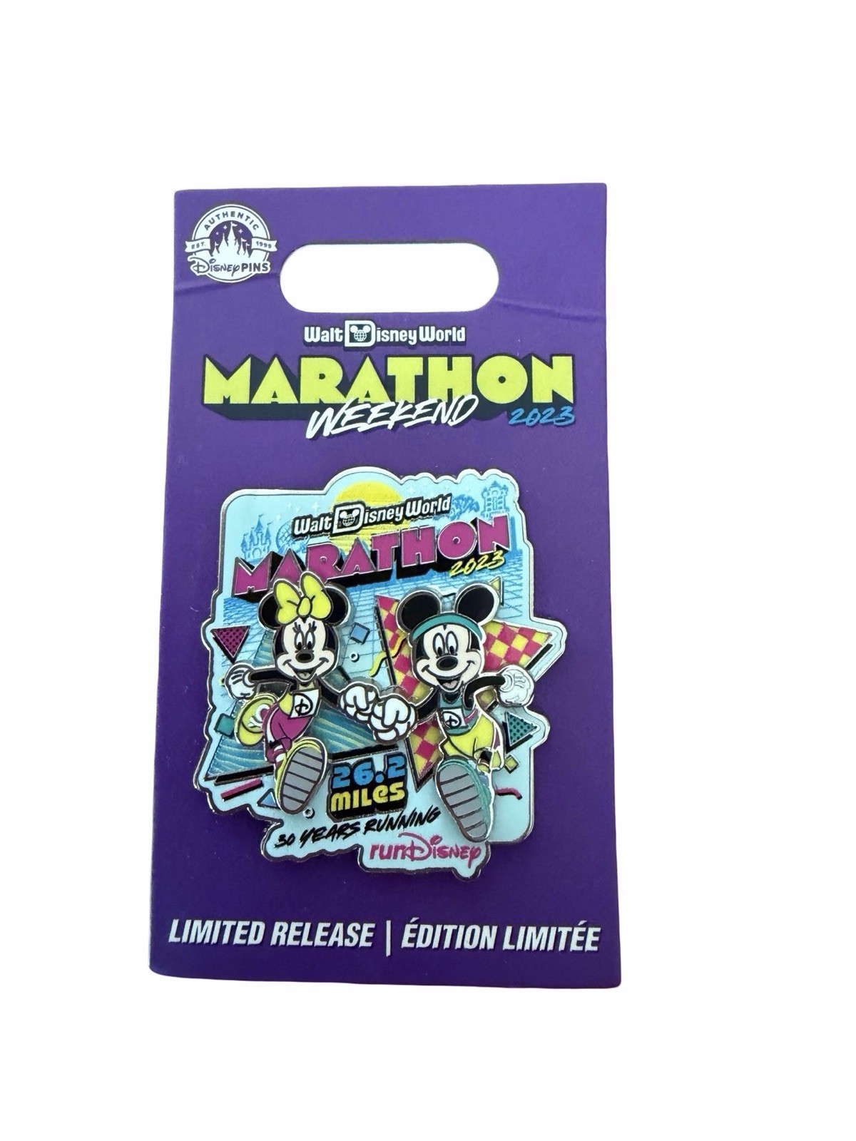 Disney Marathon Weekend Pin 2023 Minnie And Mickey Limited Release Disney Marathon Weekend Pin 2023 Minnie And Mickey Limited Release