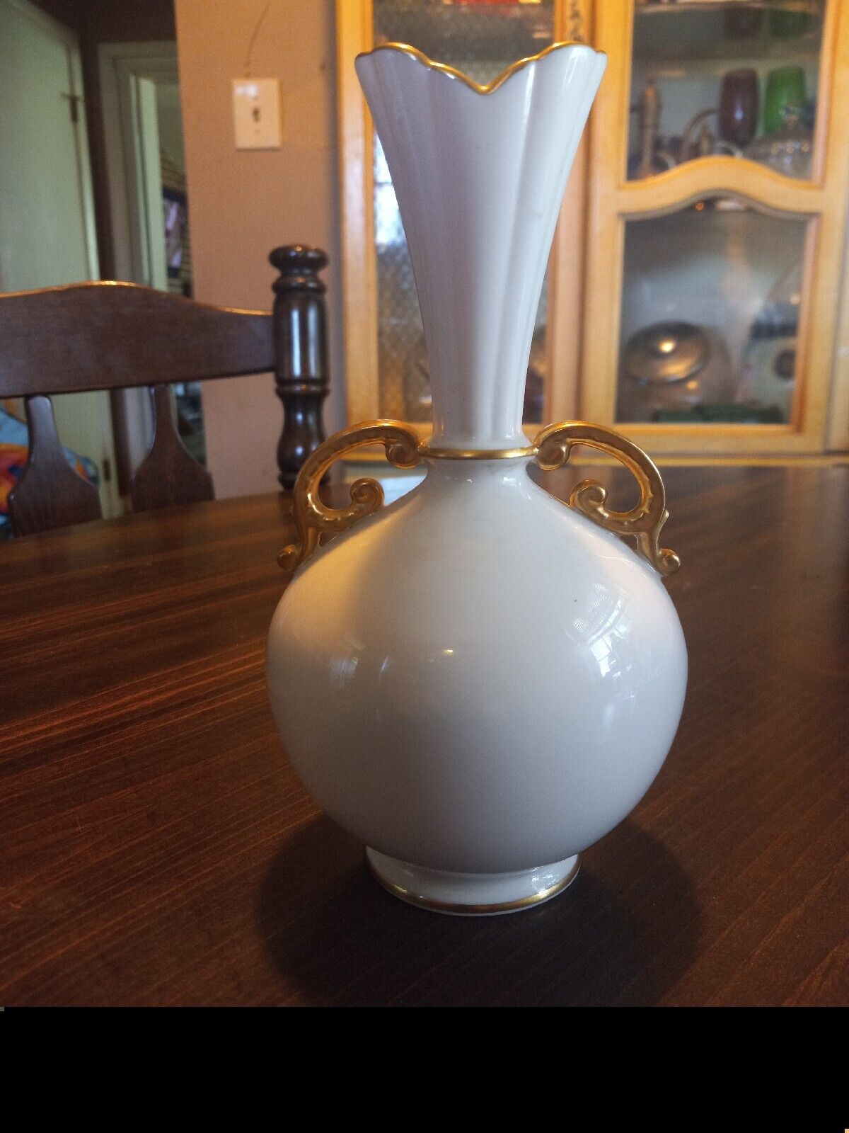 RARE Lennox Porcelain China Gold Trim Bud Vase Numbered 29/86 Made in USA