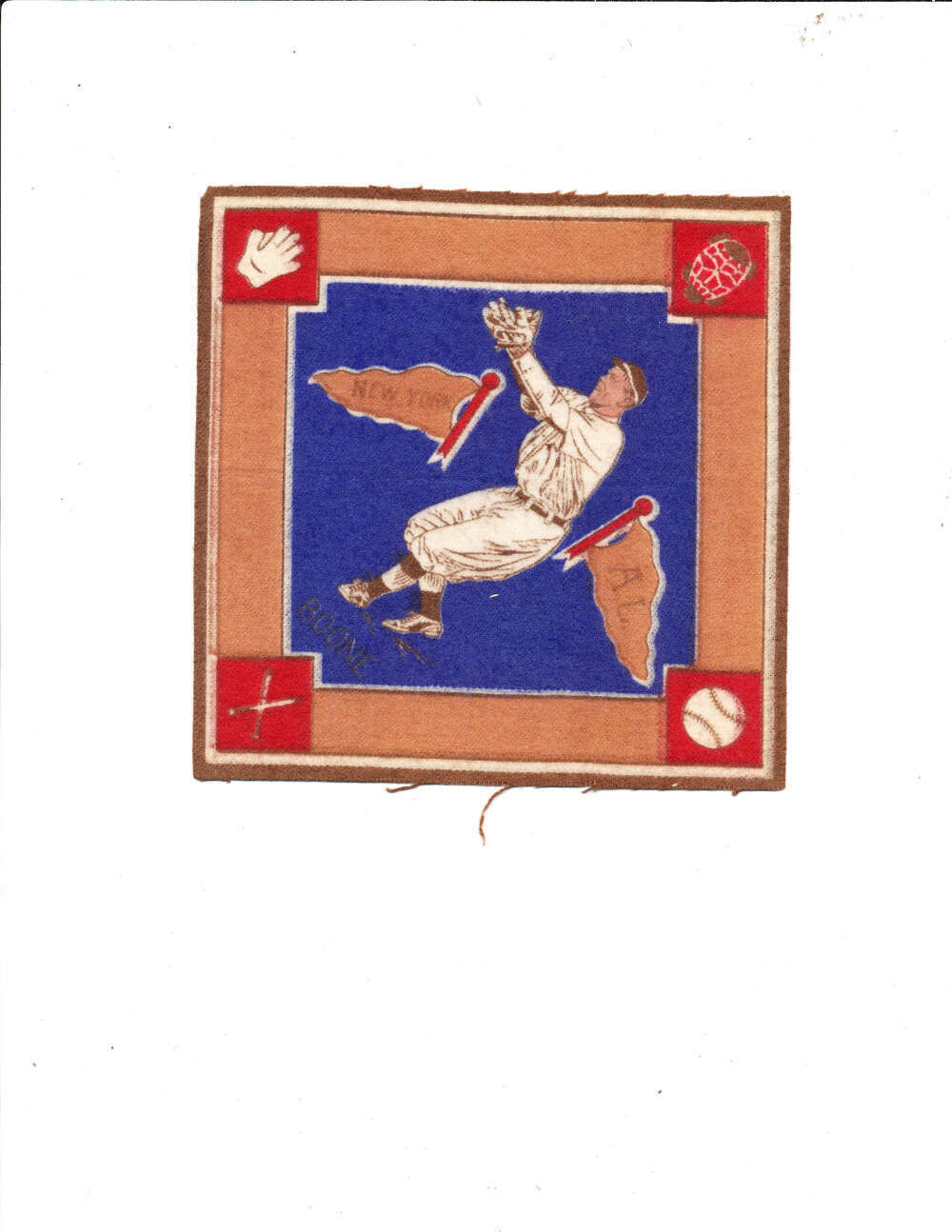 1914 b18 blanket Boone New York Yankees em bxm