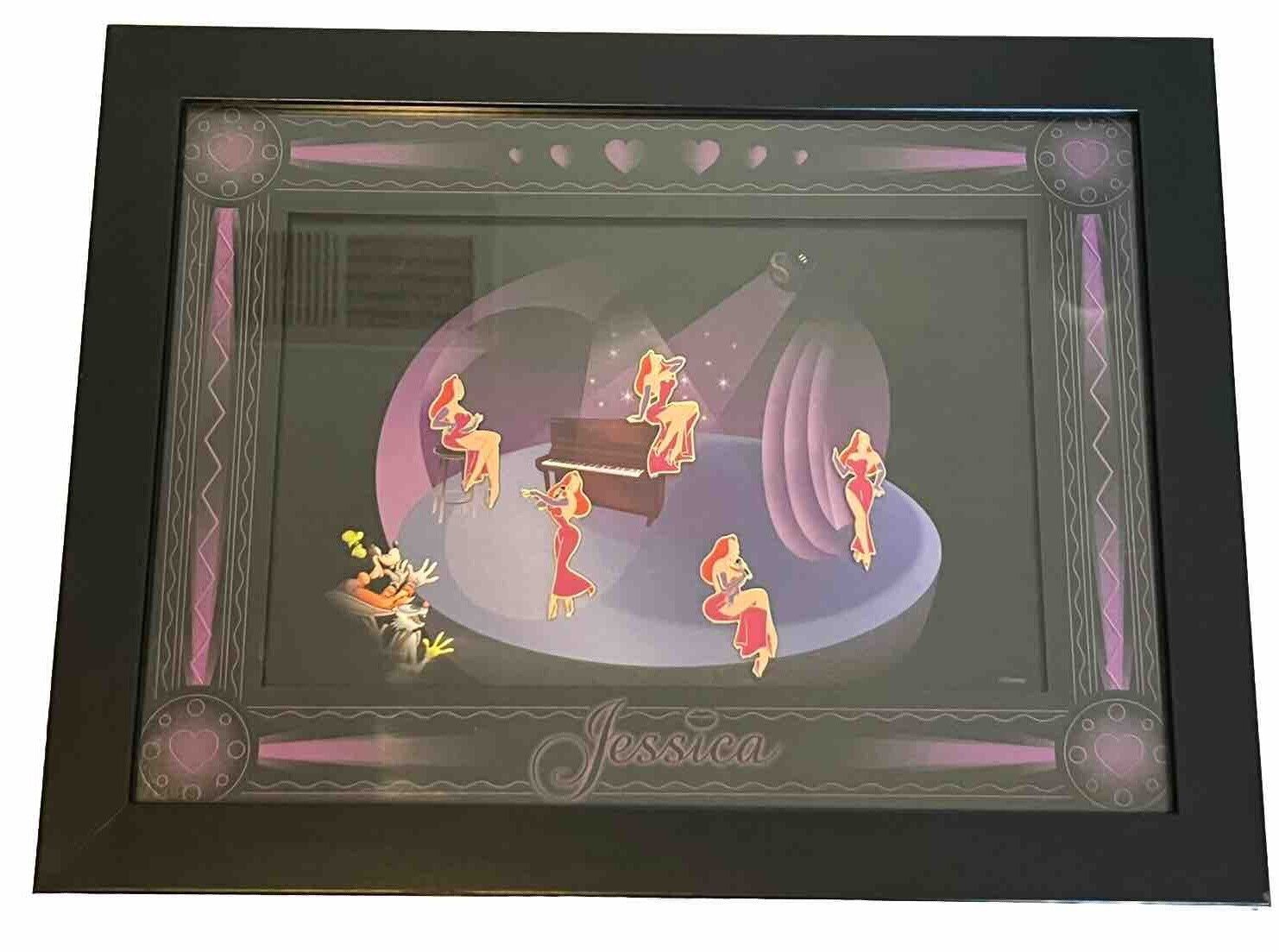 RARE 2007 Disney Pin Set Jessica Rabbit Signature Framed 5 Pin Set Purple Piano
