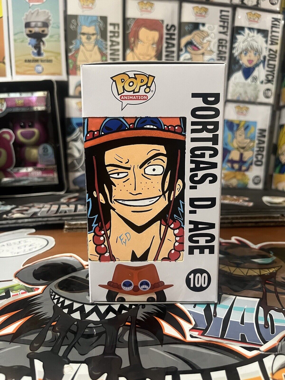 Funko Pop Vinyl: One Piece - Portgas D. Ace #100 Funkyadealer Custom
