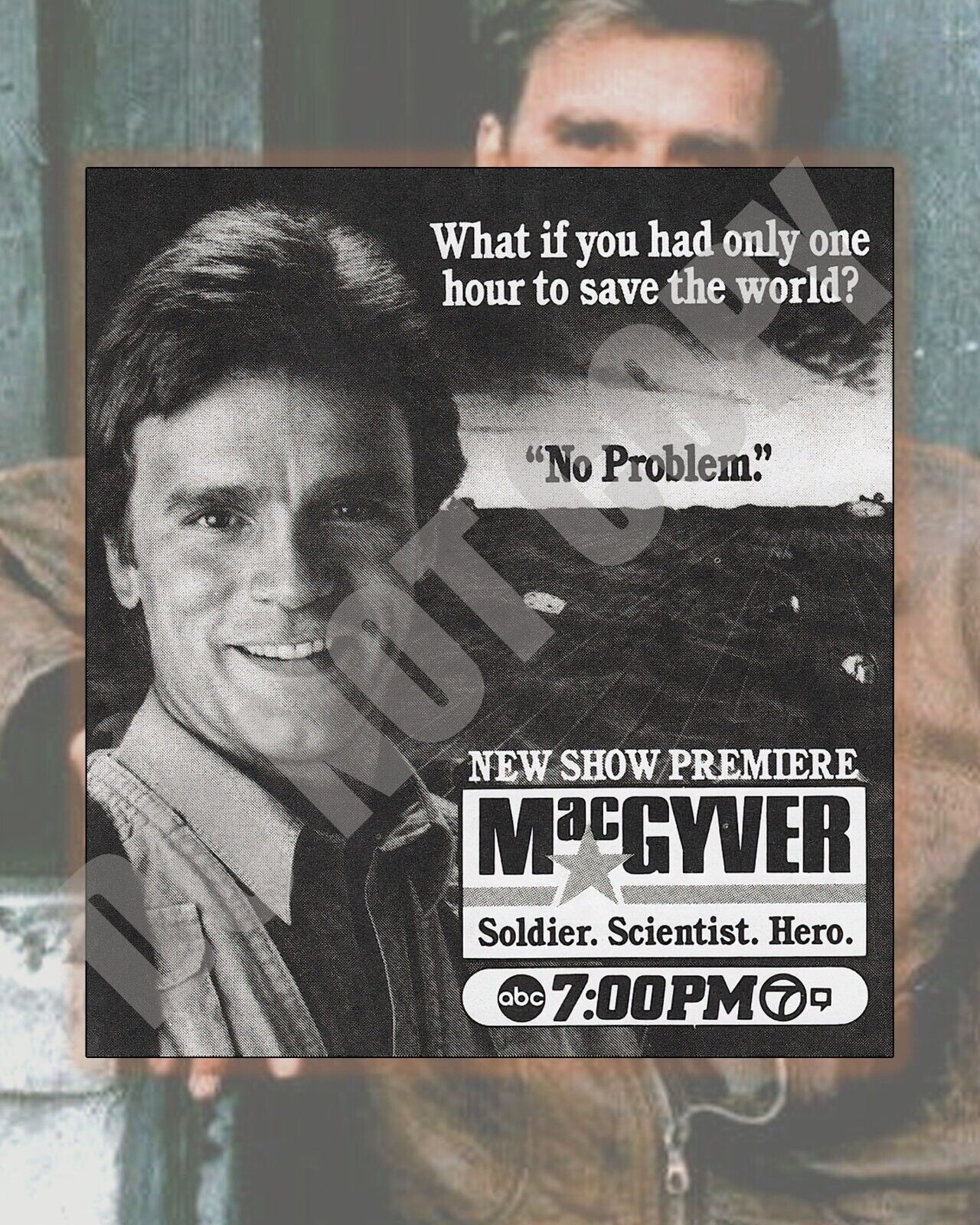 MacGyver Foundation TV Show Premiere Promo Ad Collage Wall Decor Art 8x10 Photo