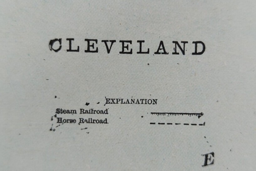 Vintage 1900 CLEVELAND OHIO Map 14 Vintage 1900 CLEVELAND OHIO Map 14