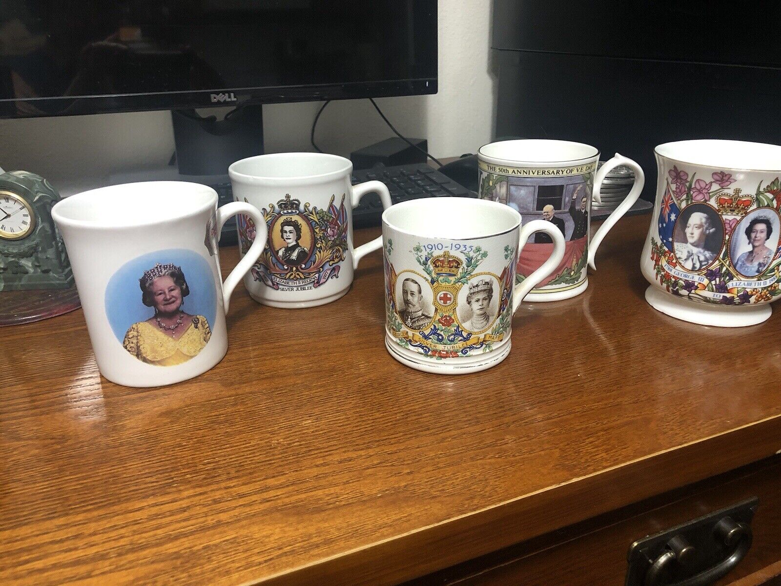 Five Royal Commemorative Mugs