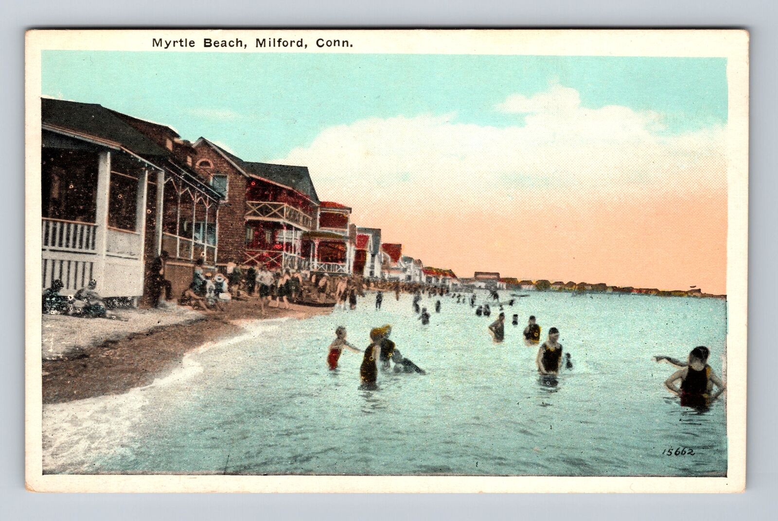 Milford CT-Connecticut, Myrtle Beach, Antique, Vintage Postcard