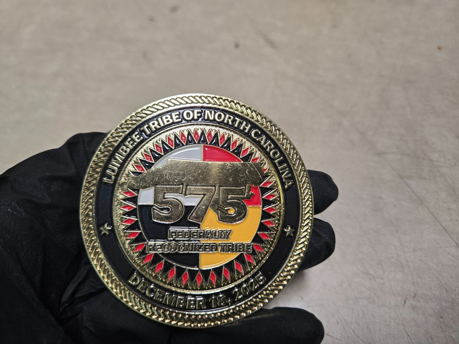 The Lumbee Fairness Act 575th Tribe Challenge Coin North Carolina The Lumbee Fairness Act 575th Tribe Challenge Coin North Carolina