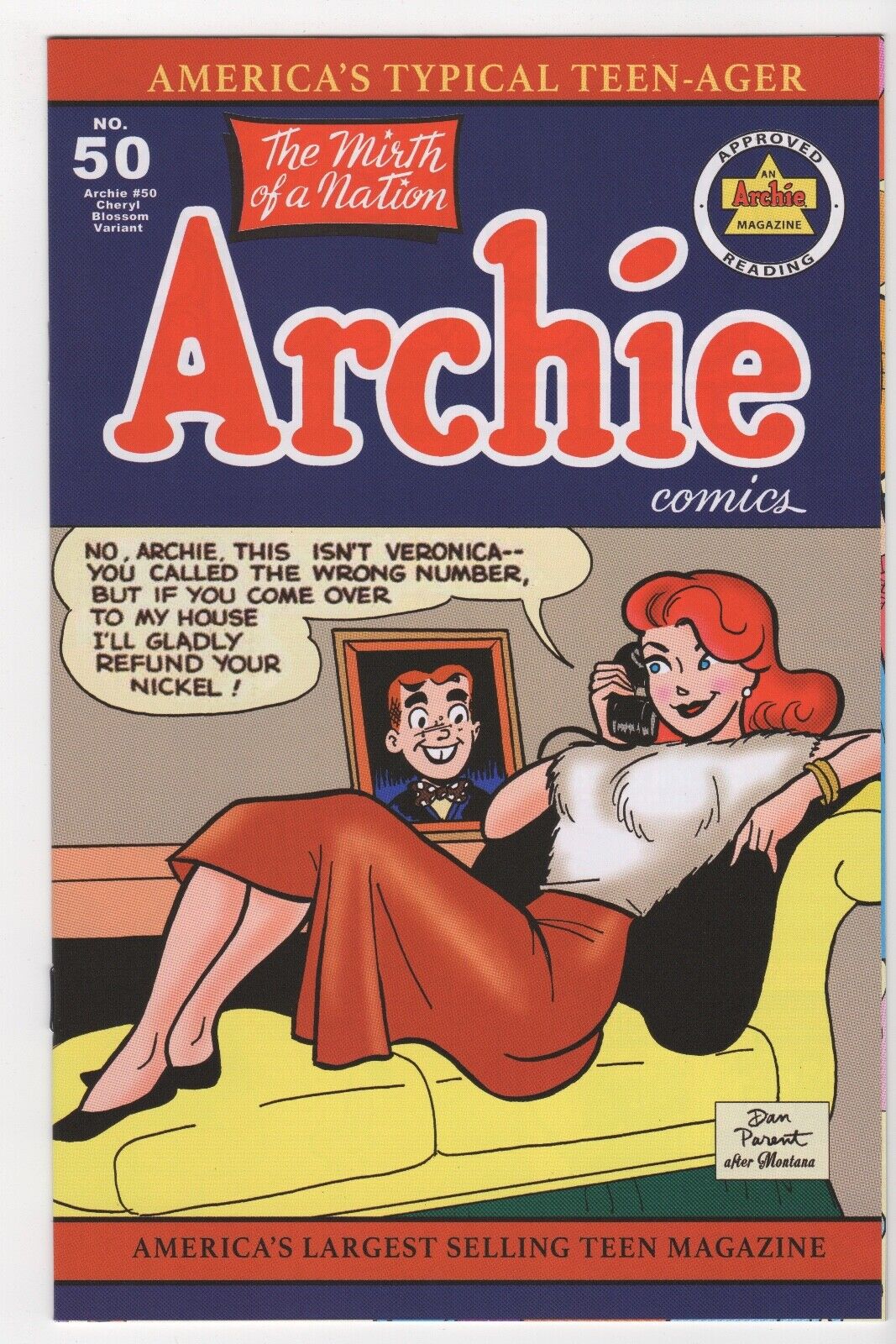 Archie\'s Valentines day Spectacular 2023 #1 Dan Parent Homage NM Limited to 425