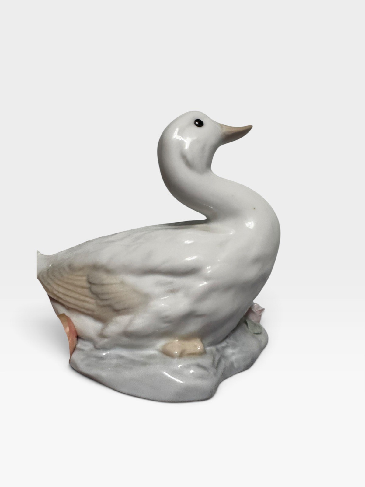 Vintage 1986 Enesco Mother Duck & Duckling Porcelain Figurine Taiwan 4.5”