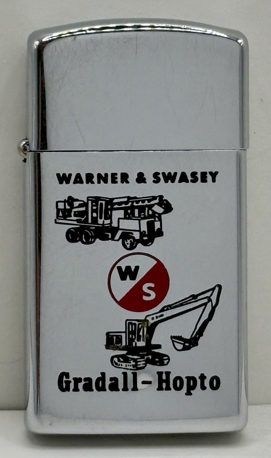 Zippo 1966 Warner & Swasey Heavy Equipment Slimline Lighter