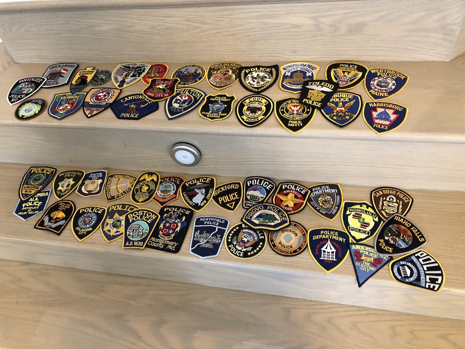 Collectors Police Patches Lot of 51 Pieces Different State Patches New #1 Muni