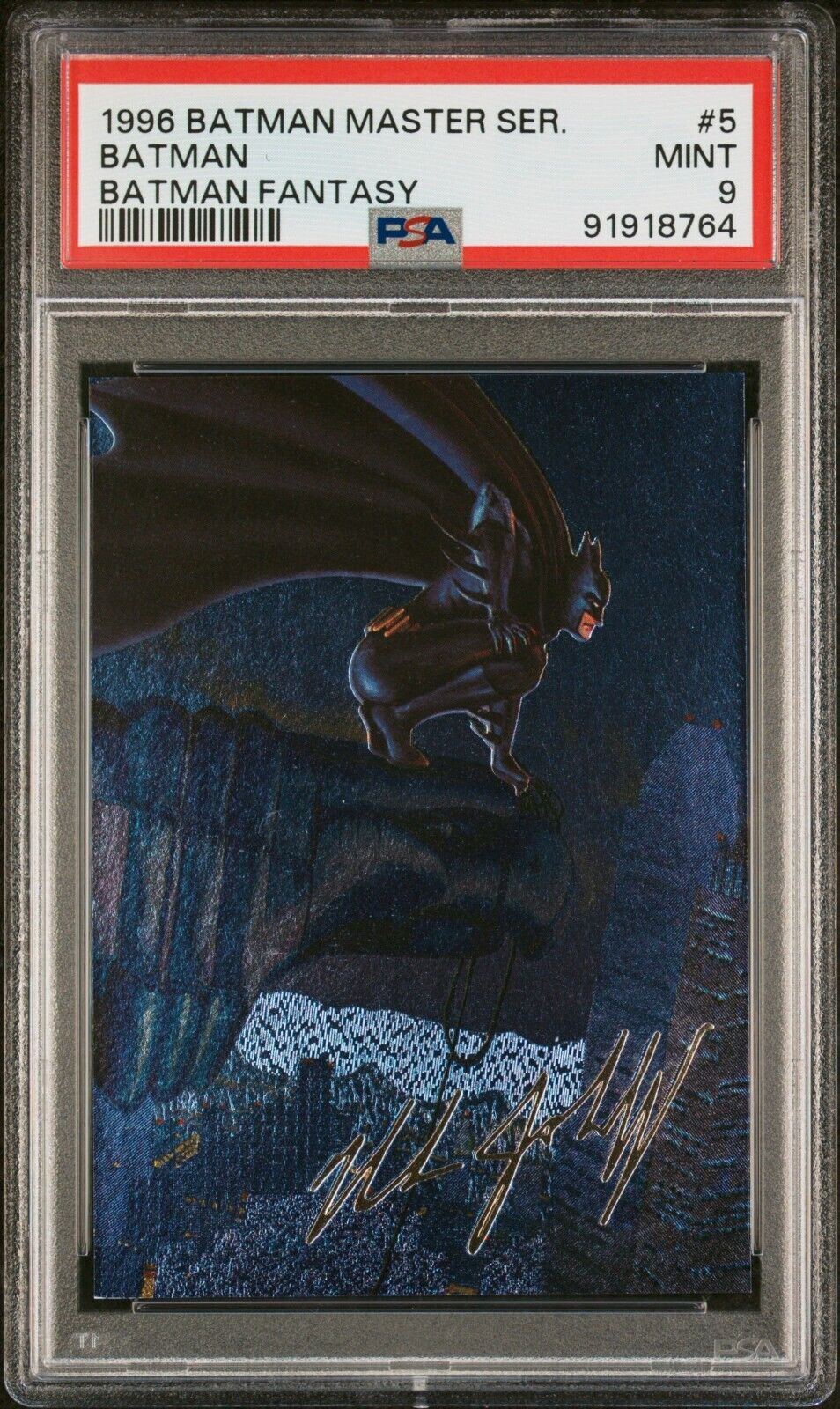 PSA 9 1996 DC Skybox Batman Master Series Batman Fantasy #5 91918764