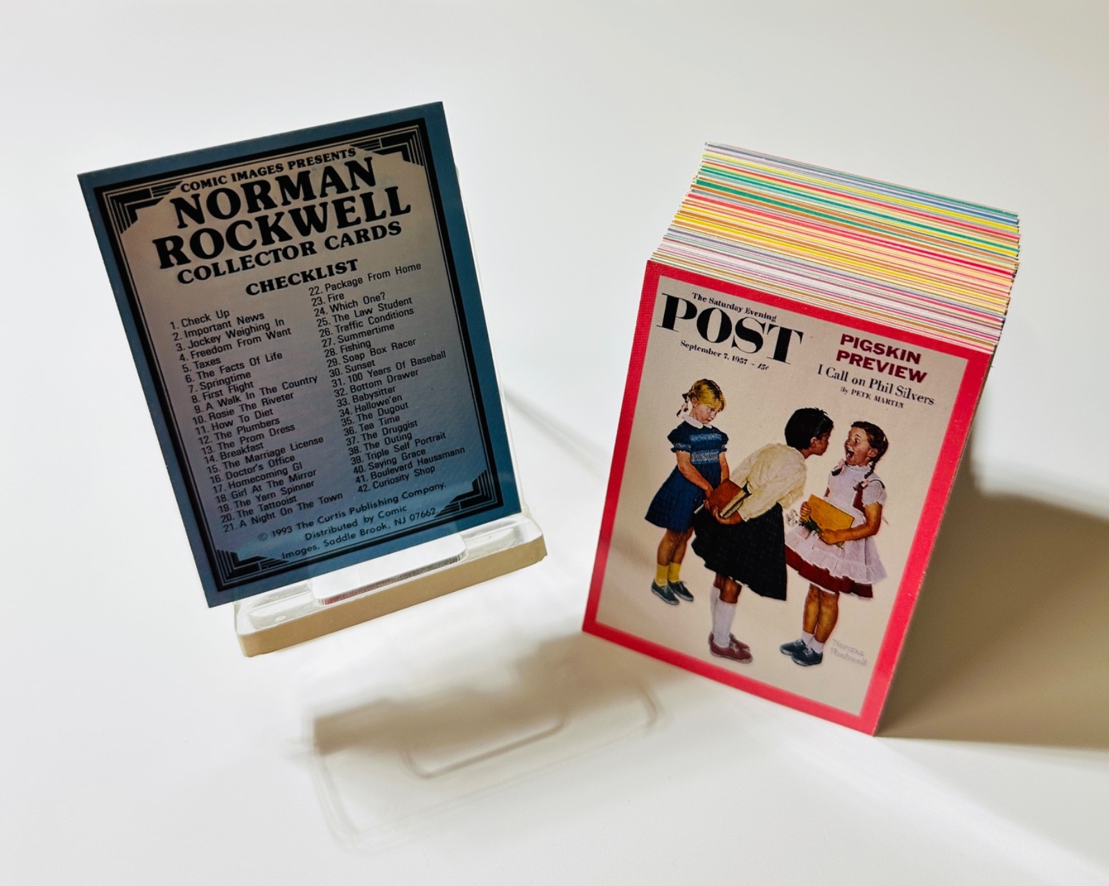 1993 Norman Rockwell 1 Saturday Evening Post Base Trading Card Set 90 Cards