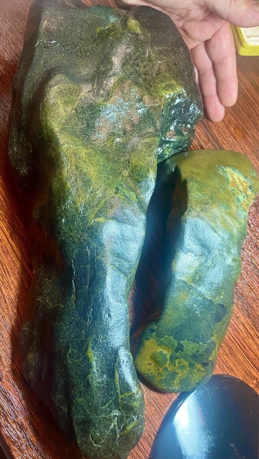 2 Large Rough Natural Top Quality Rare A grade  Jade Old Covelo Stock