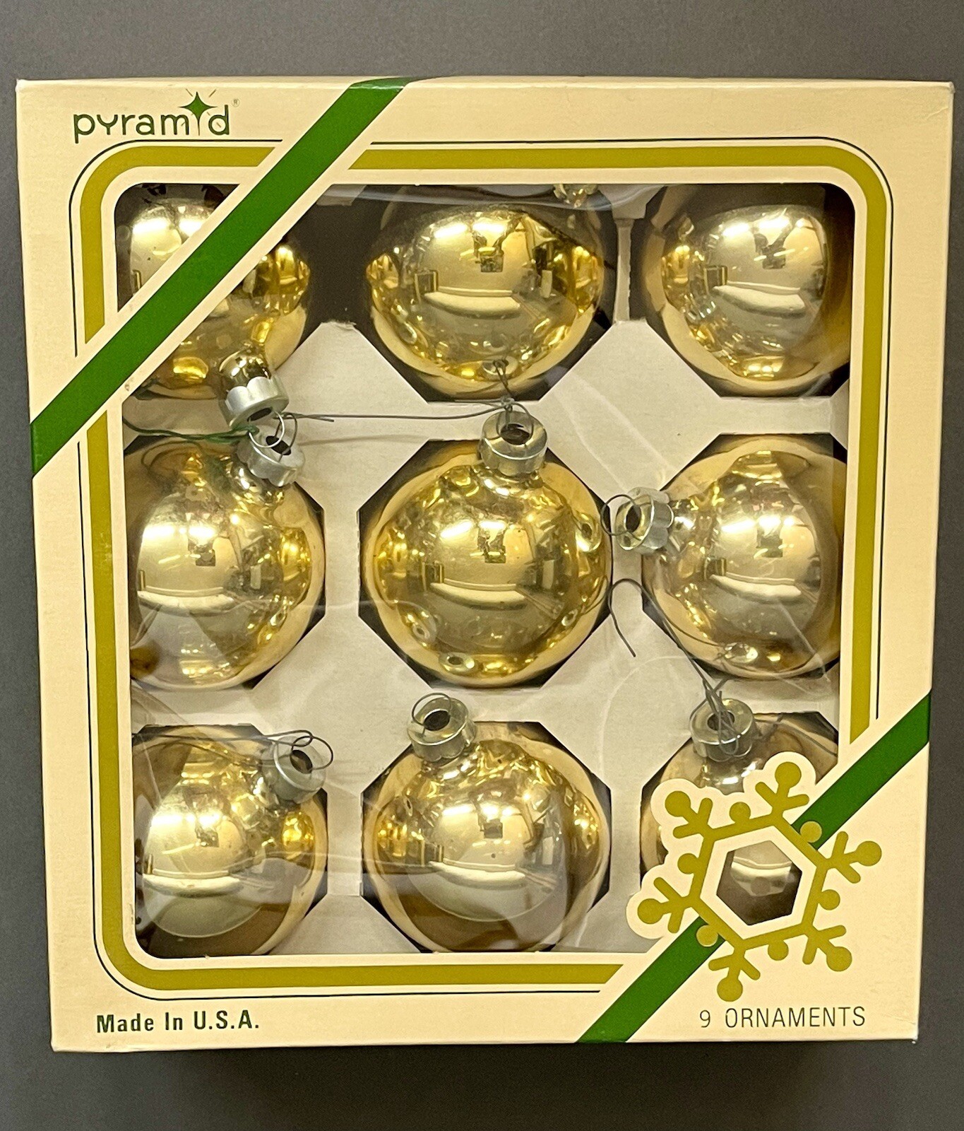 Marvelous Vintage Large 9 Pieces of The Original Pyramid Christmas Tree Ornament