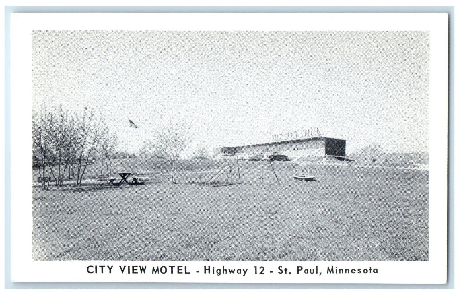 c1930's City View Motel Highway 21 St. Paul Minnesota MN Vintage Postcard