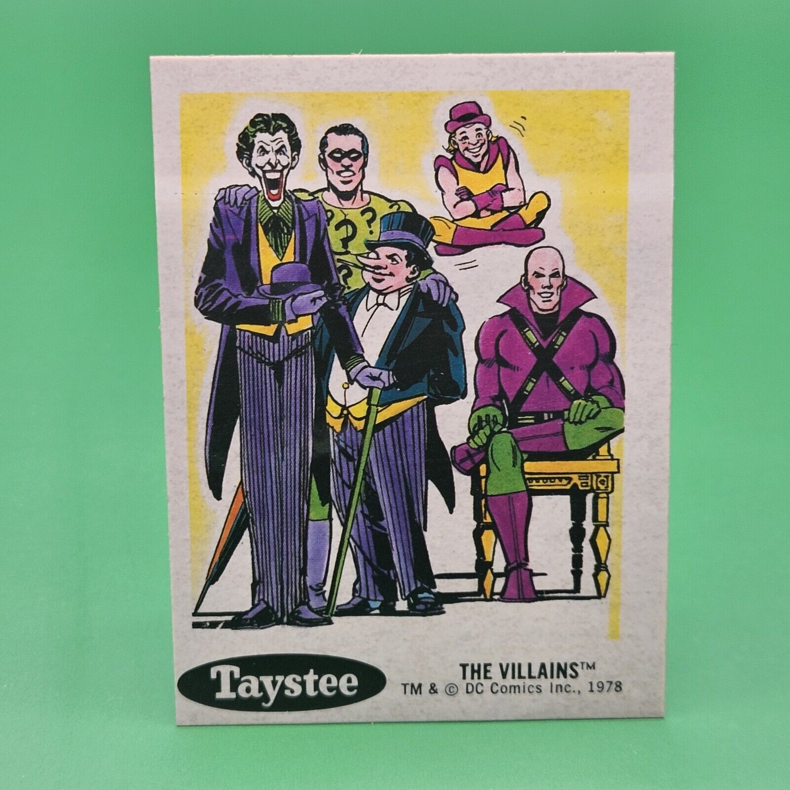 1978 Taystee Bread DC Superheroes Stickers The Villains #29 EX