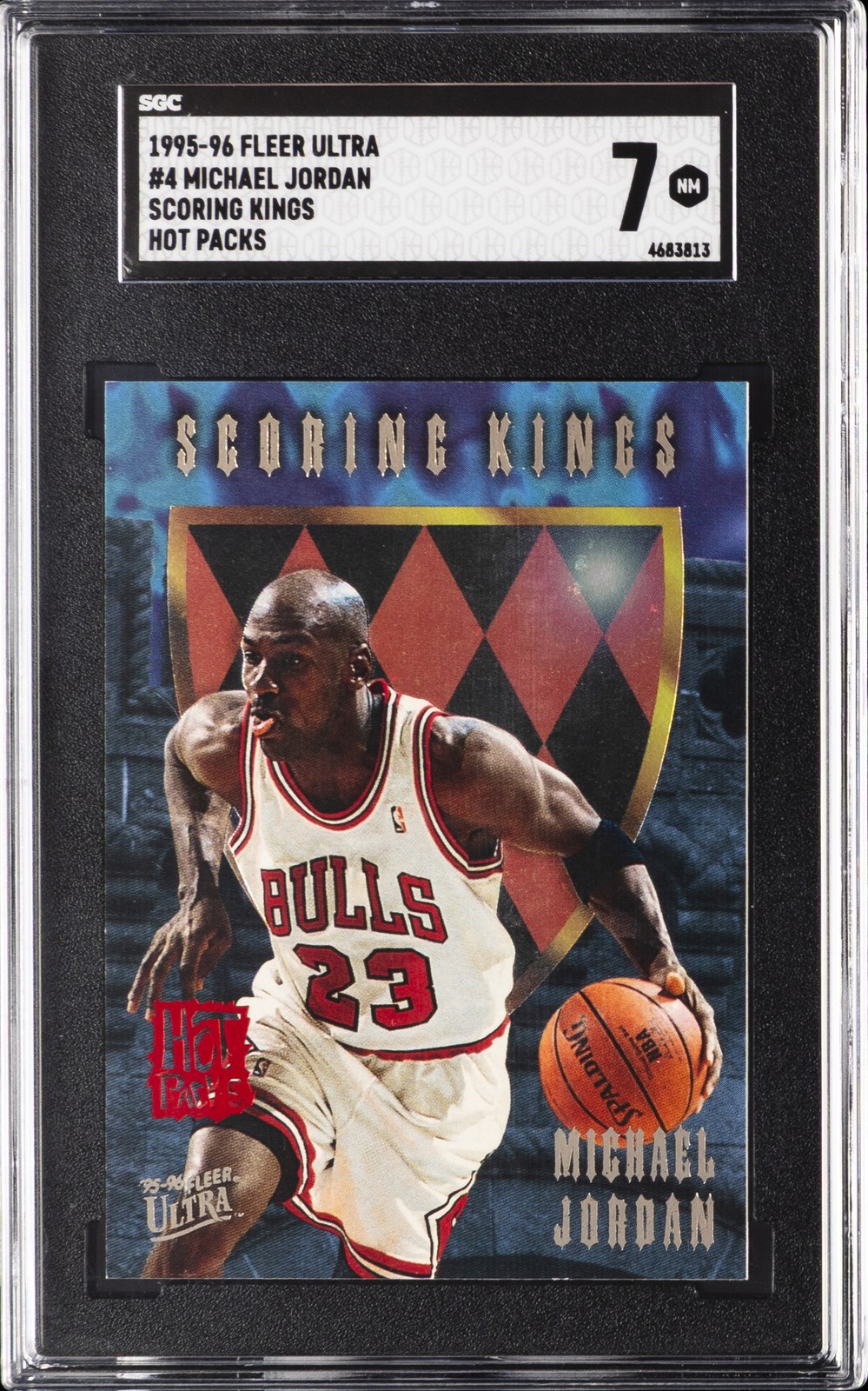1995-96 FLEER ULTRA SCORING KINGS HOT PACKS #4 MICHAEL JORDAN SGC 7