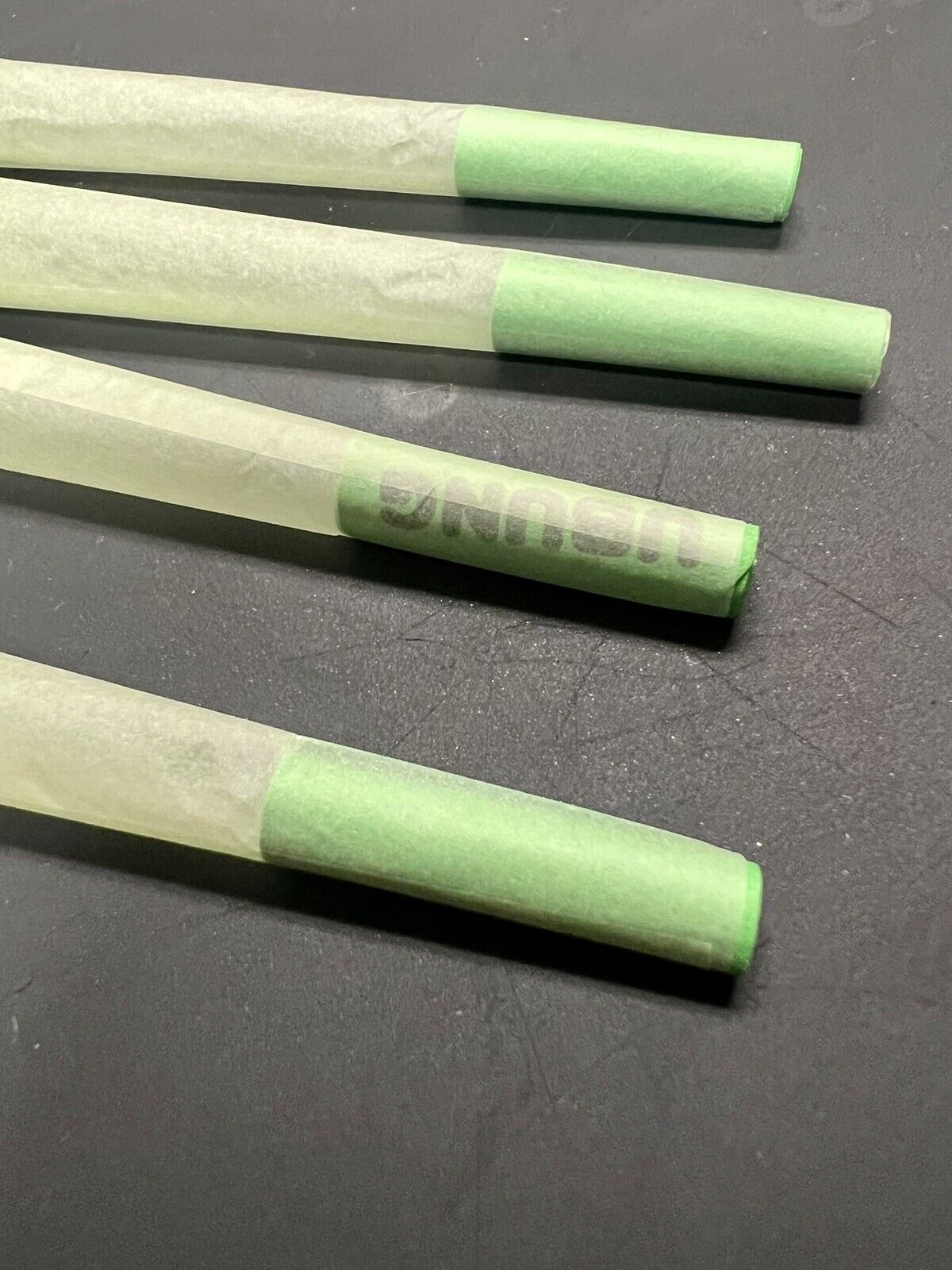 Ubung Green 110mm King Size Unrefined Natural Papers Rolling 4 Cones  FREE S/H
